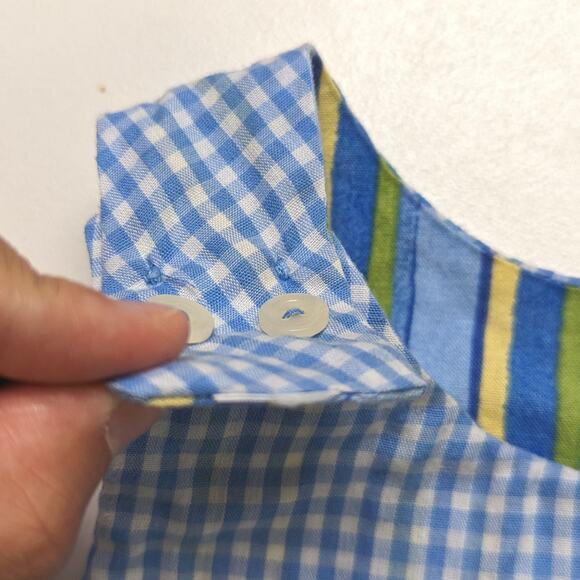 Dress Girls Size 12m Blue Reversible Sundress Bunny Rabbit Watermelon - Picture 4 of 7